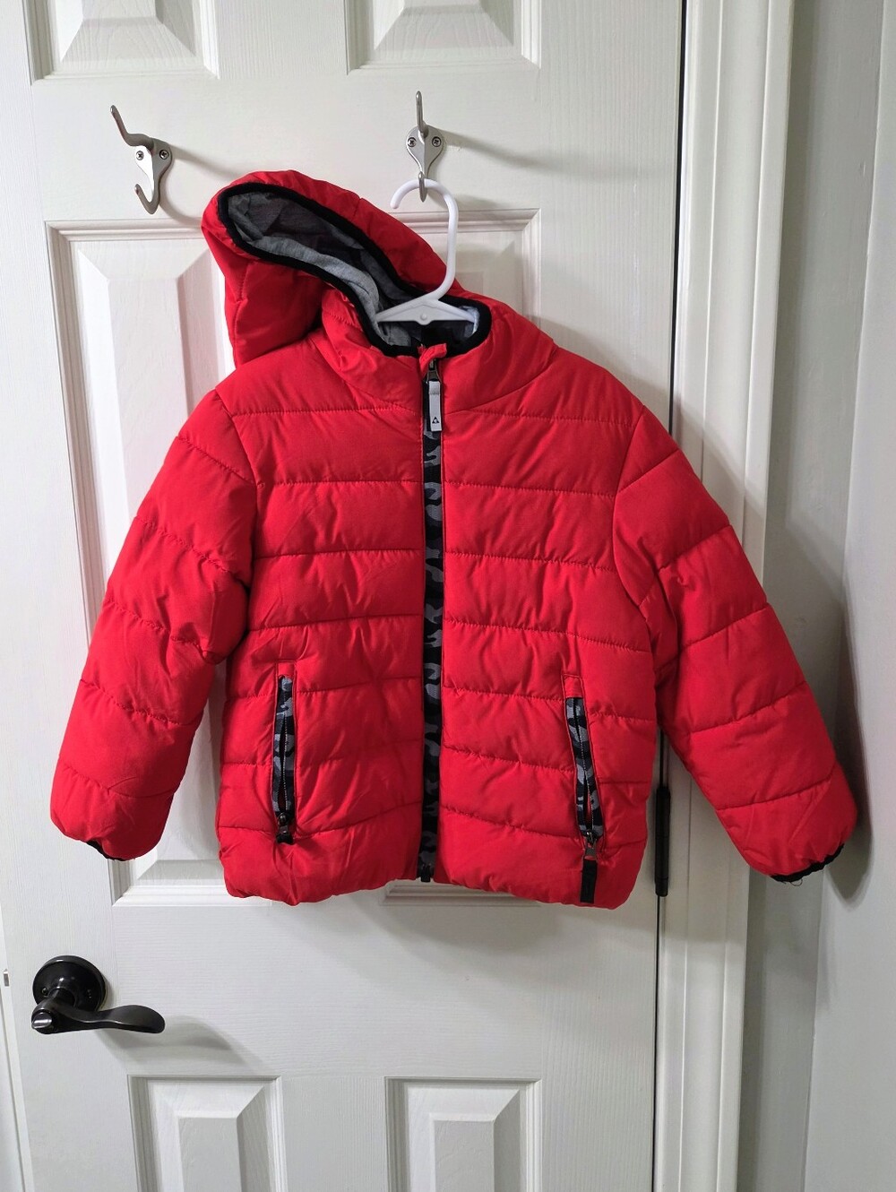 Gerry Kids Hooded Puffer Jacket - 4T Red
